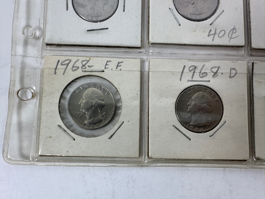 (10) Silver Washington Quarters From 1956-1964 And (10) Washington Quarters From 1966-1980 - See Photos For Details [Photo 10]