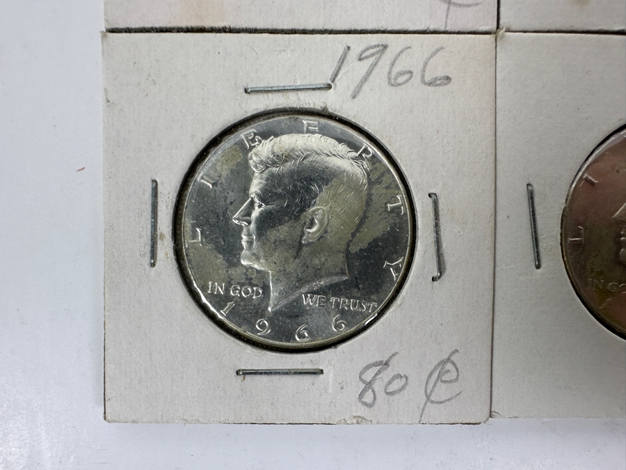 (4) 1966 Silver Kennedy Half Dollars - Appear Uncirculated [Photo 4]
