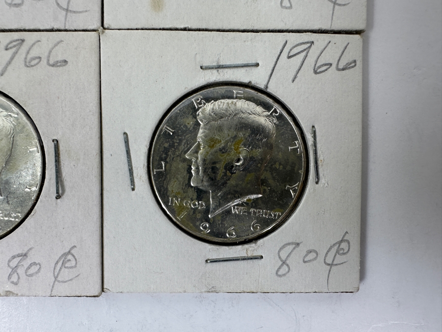 (4) 1966 Silver Kennedy Half Dollars - Appear Uncirculated [Photo 5]