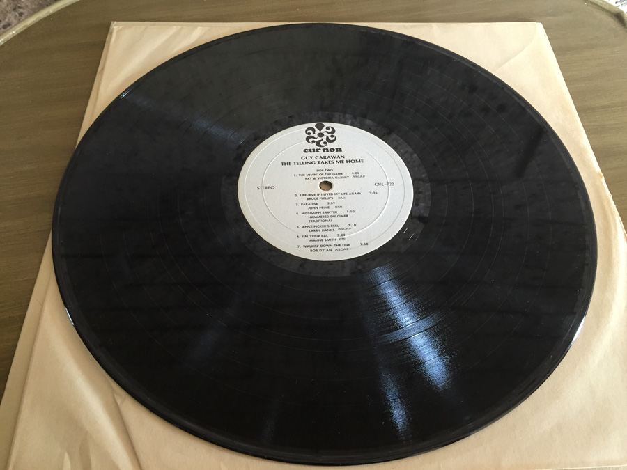 Guy Carawan ‎- The Telling Takes Me Home - Cur Non ‎- CNL-722 - SIGNED By Guy's Mom [Photo 6]