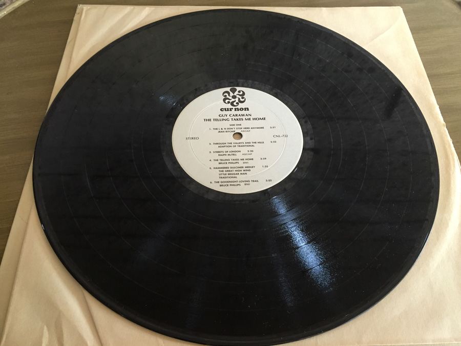 Guy Carawan ‎- The Telling Takes Me Home - Cur Non ‎- CNL-722 - SIGNED By Guy's Mom [Photo 4]
