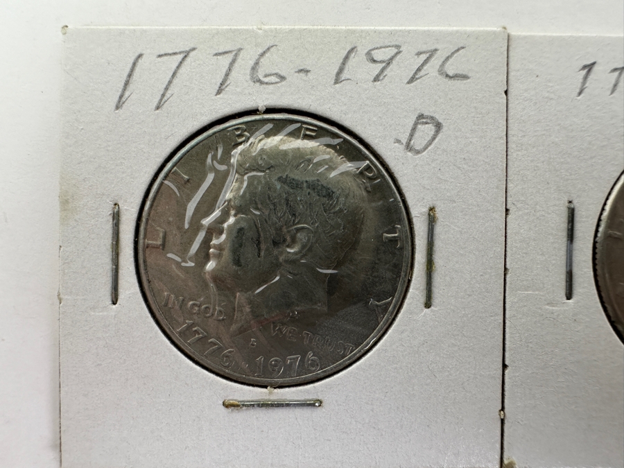 (6) Kennedy Half Dollars: (2) 1971-D, (1) 1972-P, (1) 1972-D And (2) 1976-D [Photo 2]