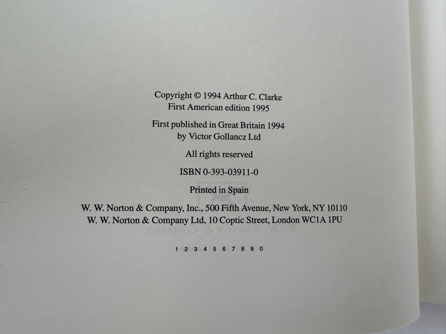 Pair Of First Edition 1994 Hardcover Books By Arthur C. Clarke: The Snows Of Olympus - A Garden On Mars - The Illustrated Story Of Man's Colonization Of Mars [Photo 7]