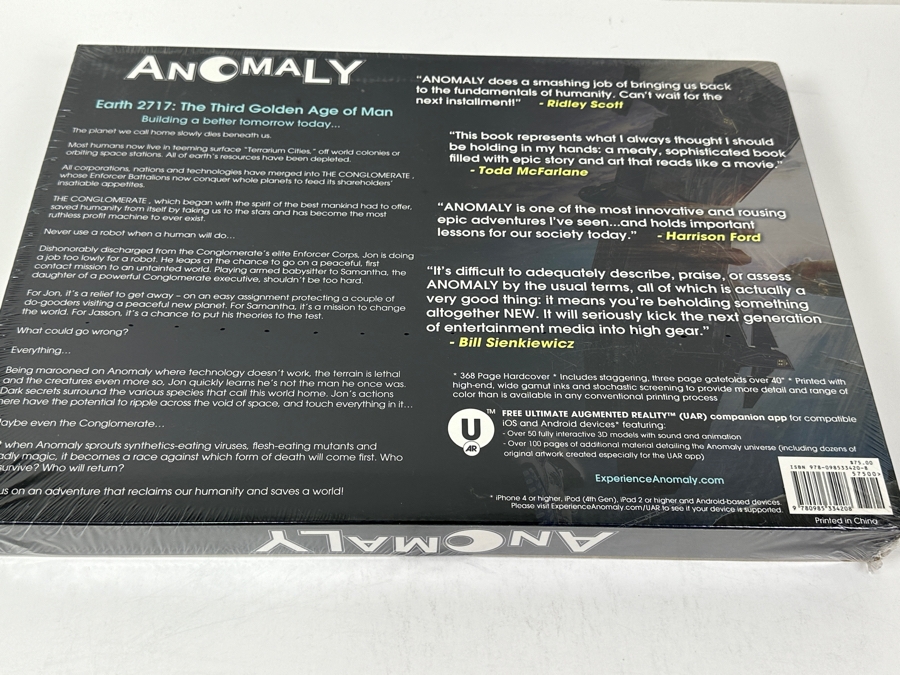 Factory Sealed Hardcover Graphic Novel Anomaly By Skip Brittenham and Brian Haberlin Published In 2012 Large Format Book Packaged In A Cardboard Box [Photo 5]
