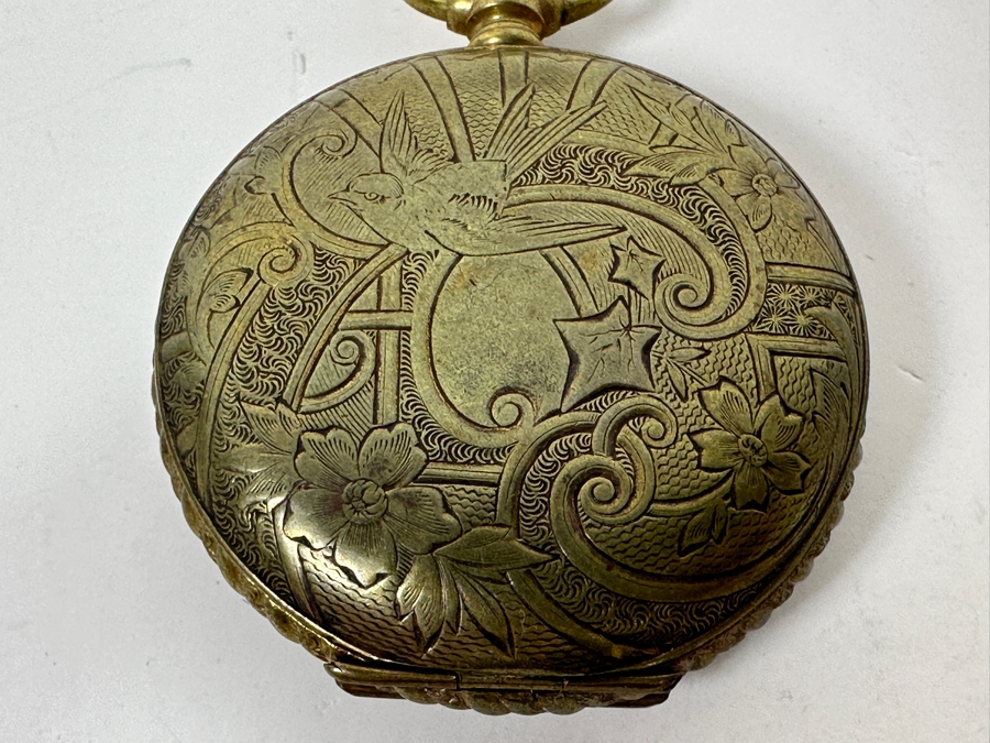 Vintage Working Highmere Pocket Watch 1.5'W [Photo 6]