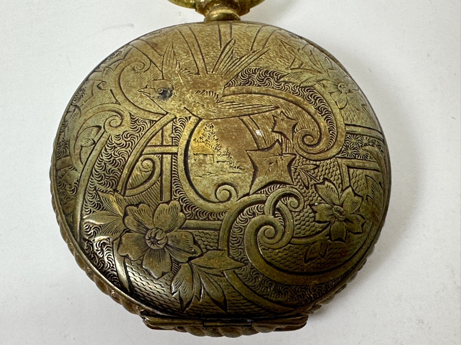 Vintage Working Highmere Pocket Watch 1.5'W [Photo 7]