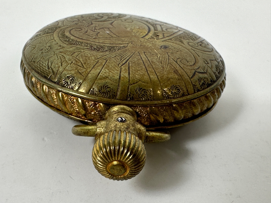 Vintage Working Highmere Pocket Watch 1.5'W [Photo 10]