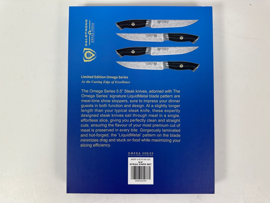 New Omega Series 5.5' Steak Knife Set Retails $379.99 [Photo 9]
