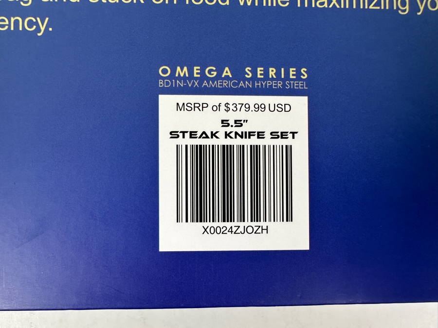 New Omega Series 5.5' Steak Knife Set Retails $379.99 [Photo 10]