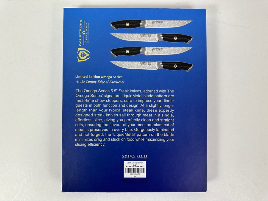 New Omega Series 5.5' Steak Knife Set Retails $379.99 [Photo 7]