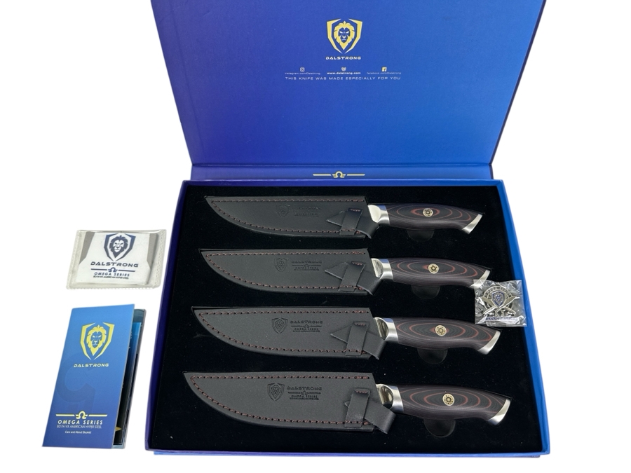 New Omega Series 5.5' Steak Knife Set Retails $379.99