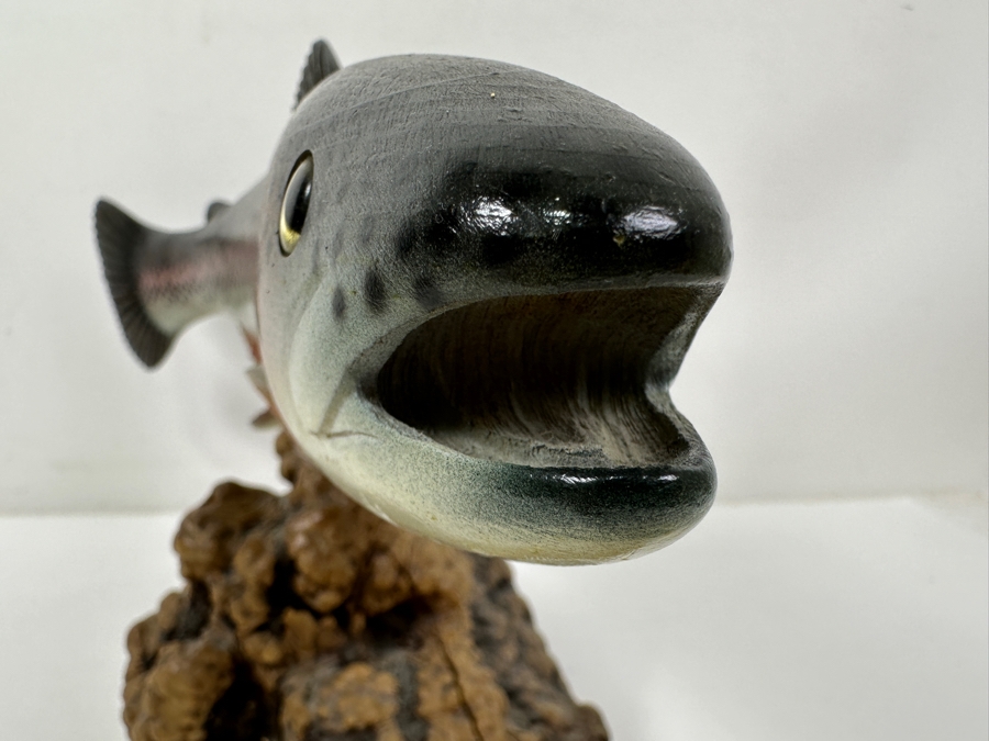 Big Sky Carvers Carved Wooden Trout Sculpture 17'W X 9'H [Photo 4]