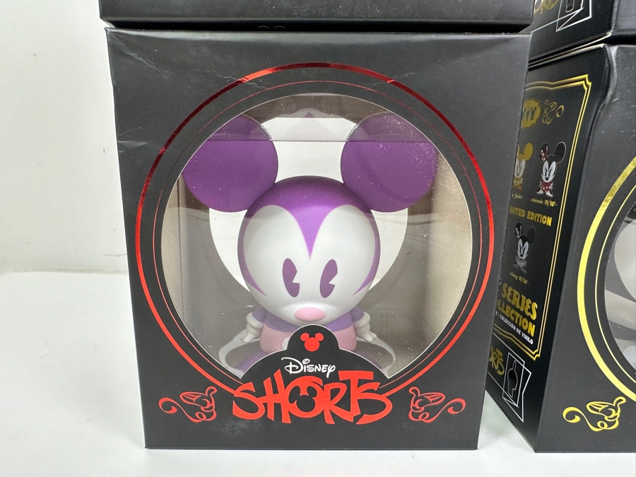 (4) New Disney Shorts Vinyl Collectible Toy Art Mickey Mouse Figurines By Francisco Herrera [Photo 4]