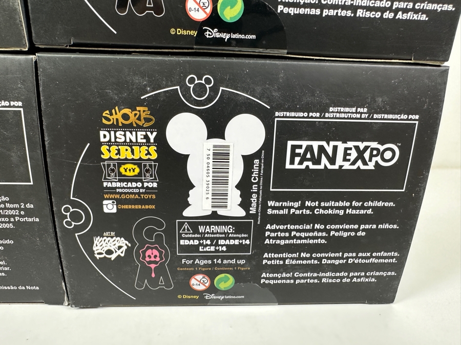 (4) New Disney Shorts Vinyl Collectible Toy Art Mickey Mouse Figurines By Francisco Herrera [Photo 12]