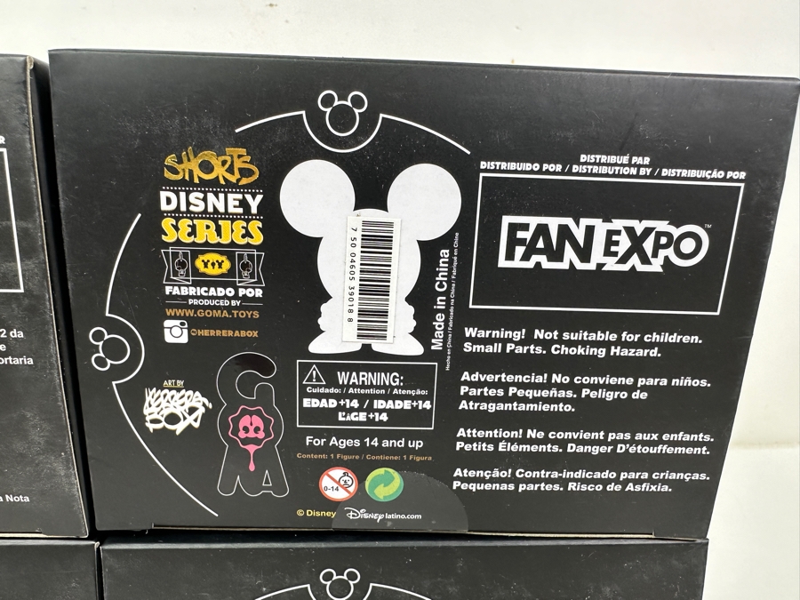 (4) New Disney Shorts Vinyl Collectible Toy Art Mickey Mouse Figurines By Francisco Herrera [Photo 11]