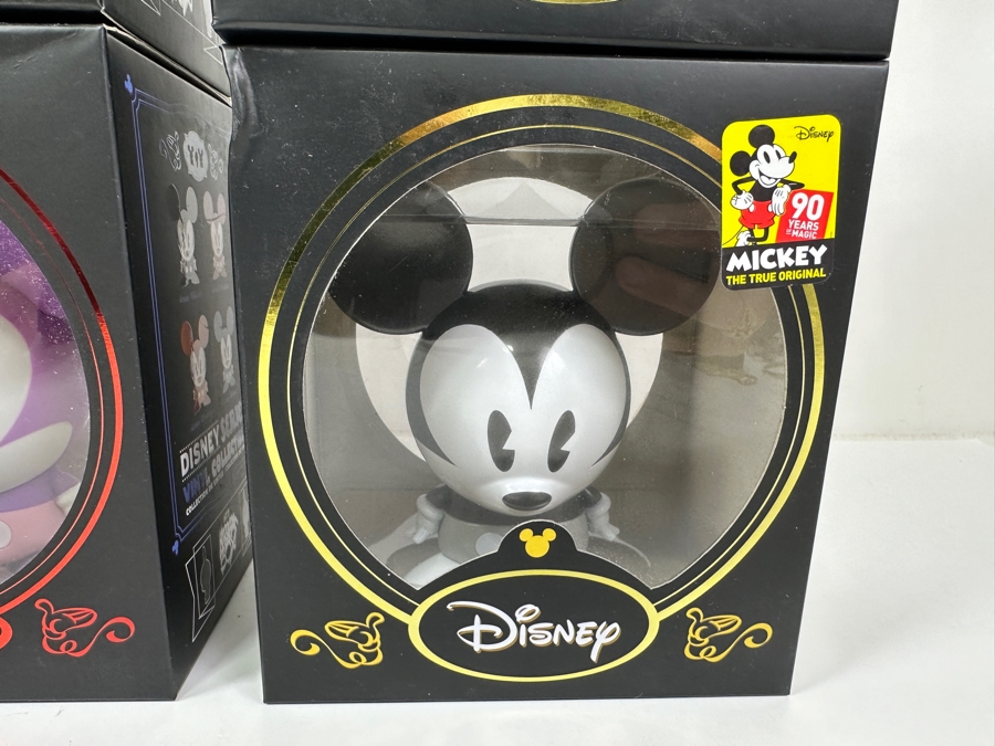 (4) New Disney Shorts Vinyl Collectible Toy Art Mickey Mouse Figurines By Francisco Herrera [Photo 3]