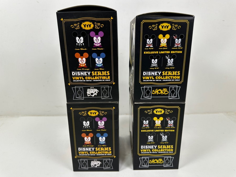 (4) New Disney Shorts Vinyl Collectible Toy Art Mickey Mouse Figurines By Francisco Herrera [Photo 8]
