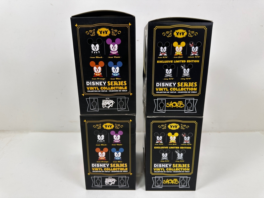 (4) New Disney Shorts Vinyl Collectible Toy Art Mickey Mouse Figurines By Francisco Herrera [Photo 7]