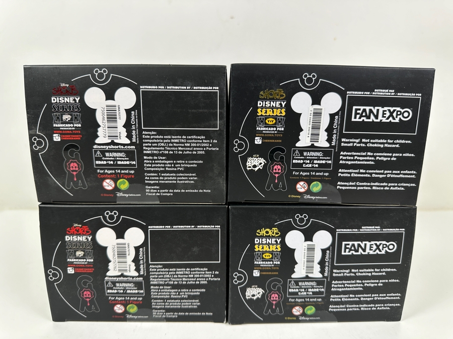 (4) New Disney Shorts Vinyl Collectible Toy Art Mickey Mouse Figurines By Francisco Herrera [Photo 10]