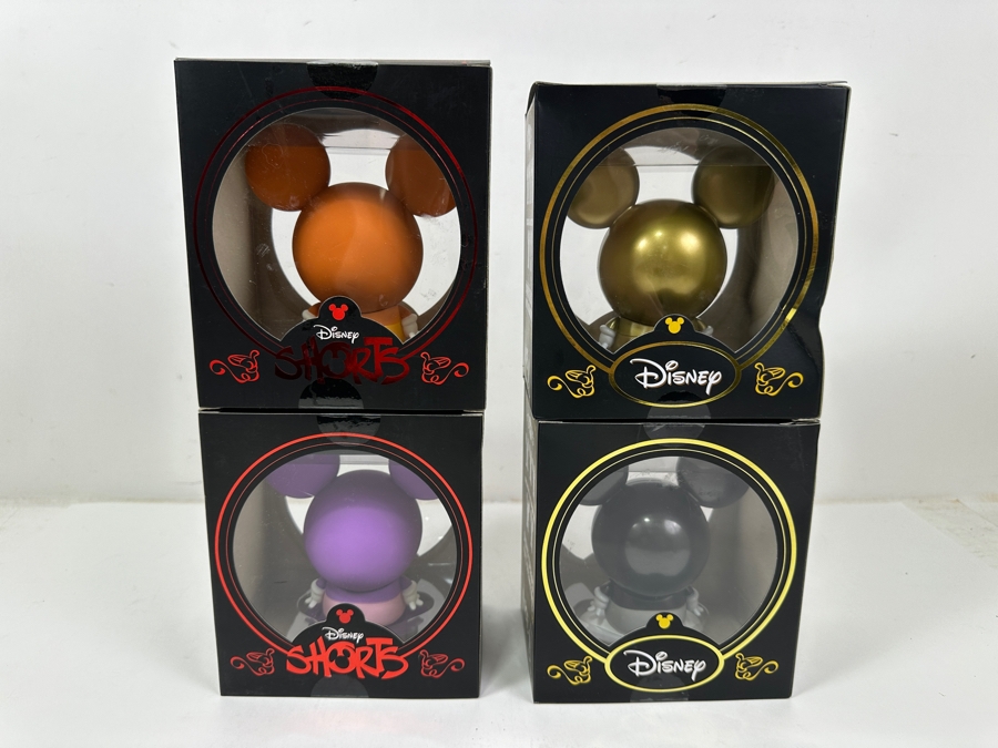 (4) New Disney Shorts Vinyl Collectible Toy Art Mickey Mouse Figurines By Francisco Herrera [Photo 9]