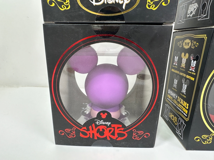 (4) New Disney Shorts Vinyl Collectible Toy Art Mickey Mouse Figurines By Francisco Herrera [Photo 12]