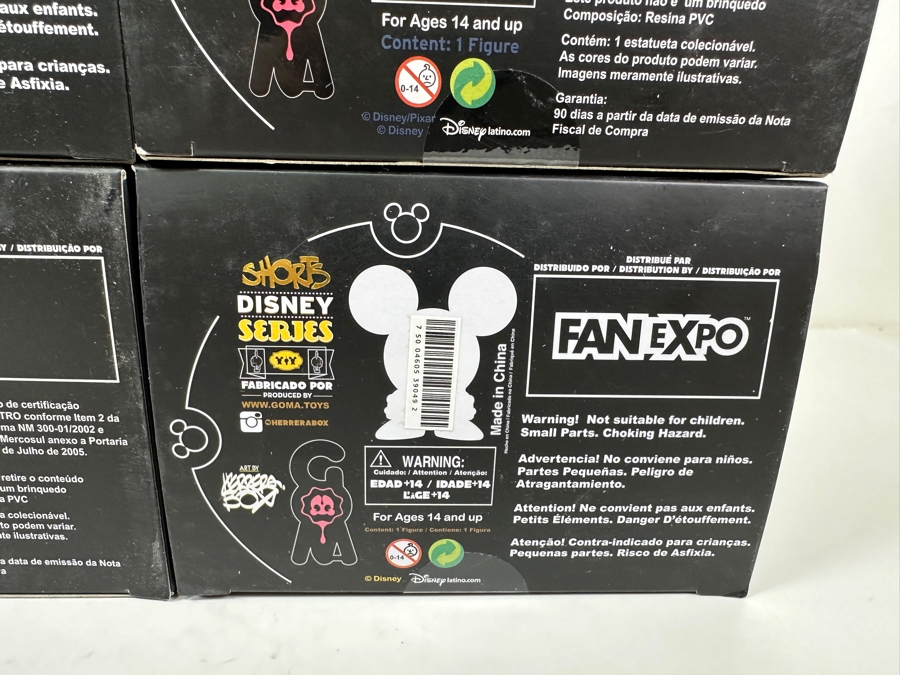 (4) New Disney Shorts Vinyl Collectible Toy Art Mickey Mouse Figurines By Francisco Herrera [Photo 18]