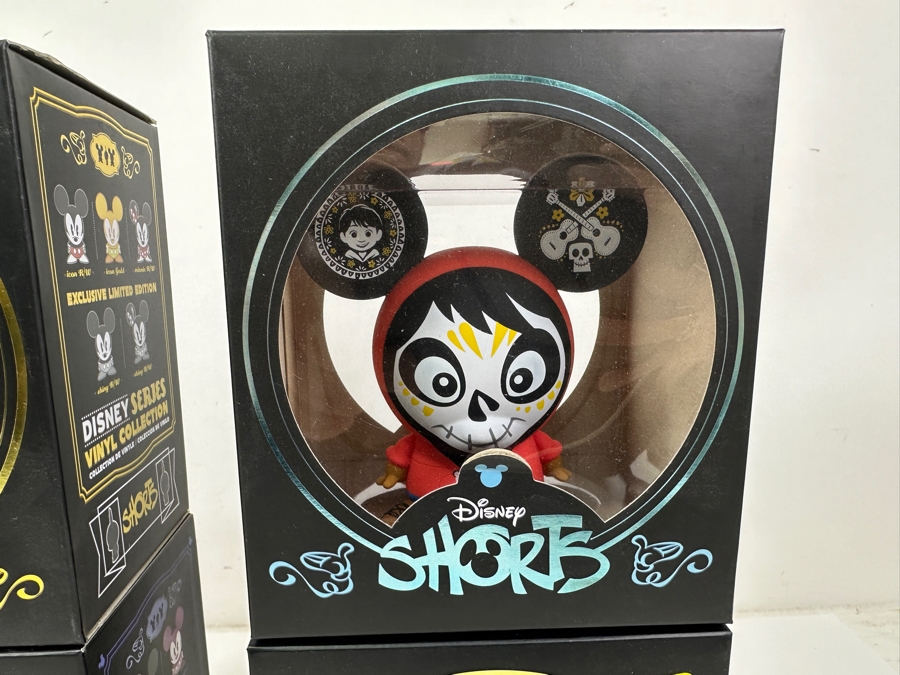 (4) New Disney Shorts Vinyl Collectible Toy Art Mickey Mouse Figurines By Francisco Herrera [Photo 4]