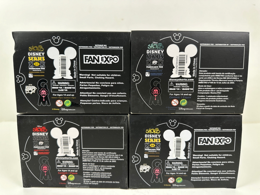 (4) New Disney Shorts Vinyl Collectible Toy Art Mickey Mouse Figurines By Francisco Herrera [Photo 14]