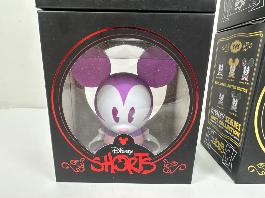 (4) New Disney Shorts Vinyl Collectible Toy Art Mickey Mouse Figurines By Francisco Herrera [Photo 7]
