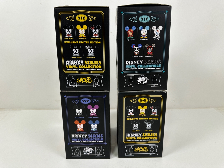 (4) New Disney Shorts Vinyl Collectible Toy Art Mickey Mouse Figurines By Francisco Herrera [Photo 8]