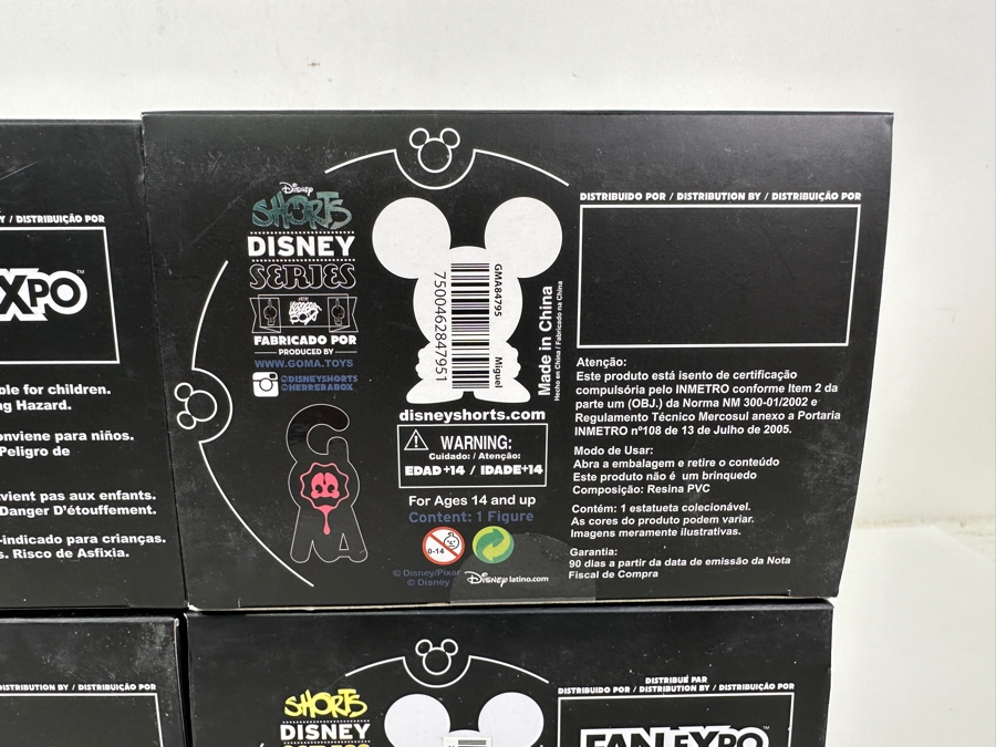 (4) New Disney Shorts Vinyl Collectible Toy Art Mickey Mouse Figurines By Francisco Herrera [Photo 17]
