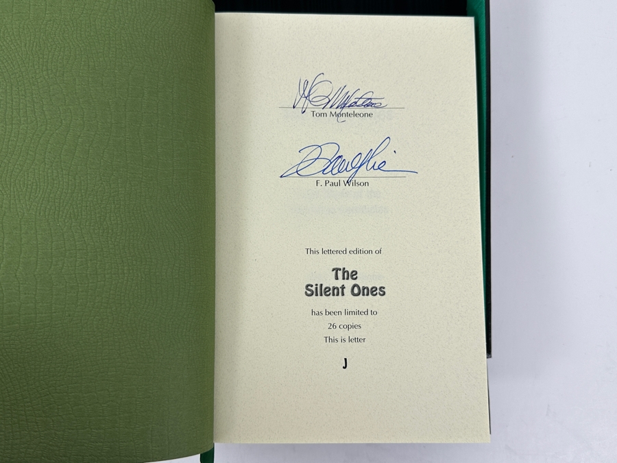 Rare Signed Limited Edition Hardcover Book The Silent Ones Lettered Edition J Limited To 26 Copies Hand Signed By Tom Monteleone And F. Paul Wilson [Photo 3]