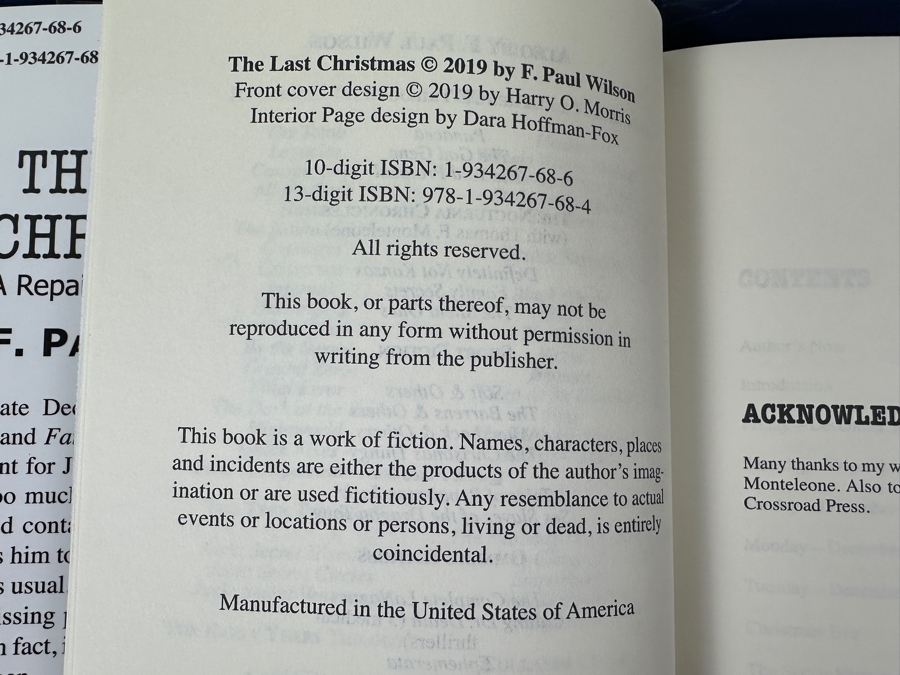 Rare Signed Limited Edition Hardcover Book The Last Christmas - A Repairman Jack Novel Lettered Edition Limited To 52 Copies Hand Signed By F. Paul Wilson [Photo 10]