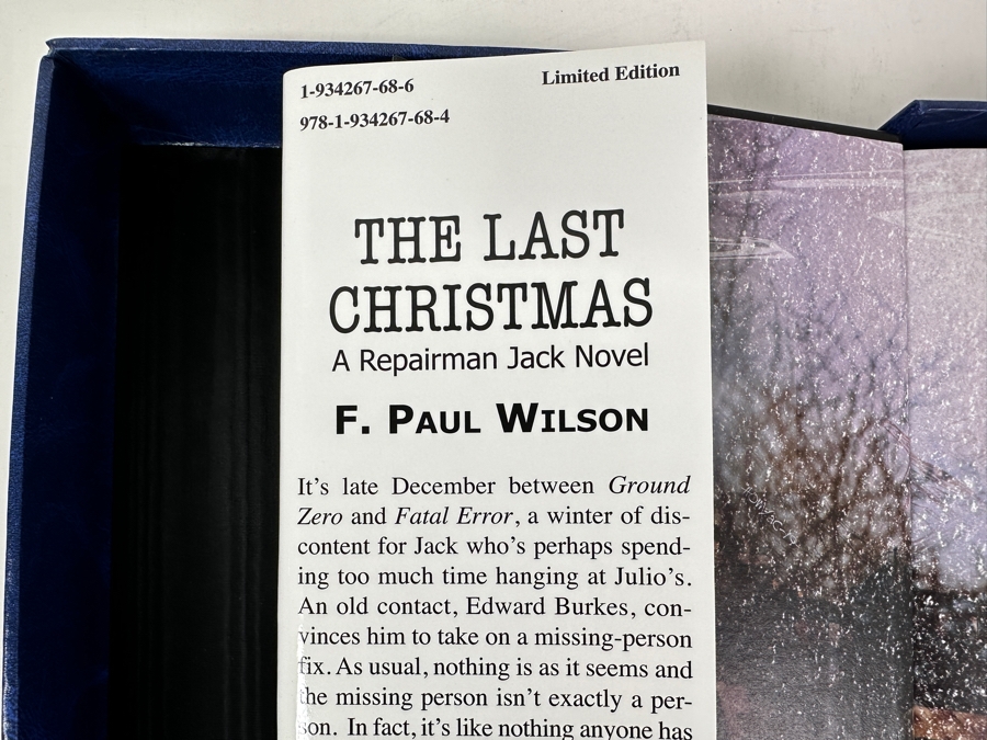 Rare Signed Limited Edition Hardcover Book The Last Christmas - A Repairman Jack Novel Lettered Edition Limited To 52 Copies Hand Signed By F. Paul Wilson [Photo 7]