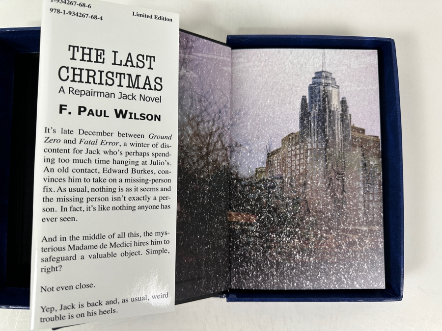 Rare Signed Limited Edition Hardcover Book The Last Christmas - A Repairman Jack Novel Lettered Edition Limited To 52 Copies Hand Signed By F. Paul Wilson [Photo 8]