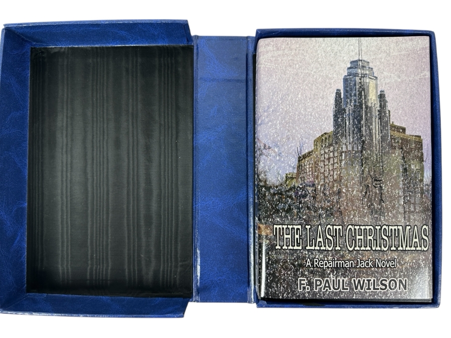 Rare Signed Limited Edition Hardcover Book The Last Christmas - A Repairman Jack Novel Lettered Edition Limited To 52 Copies Hand Signed By F. Paul Wilson
