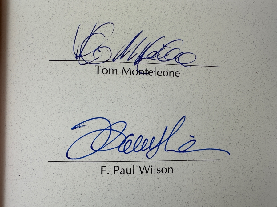 Rare Signed Limited Edition Hardcover Book The Silent Ones - Book Three The Nocturnia Chronicles Hand Signed By Tom Monteleone And F. Paul Wilson Limited To 500 Copies [Photo 5]