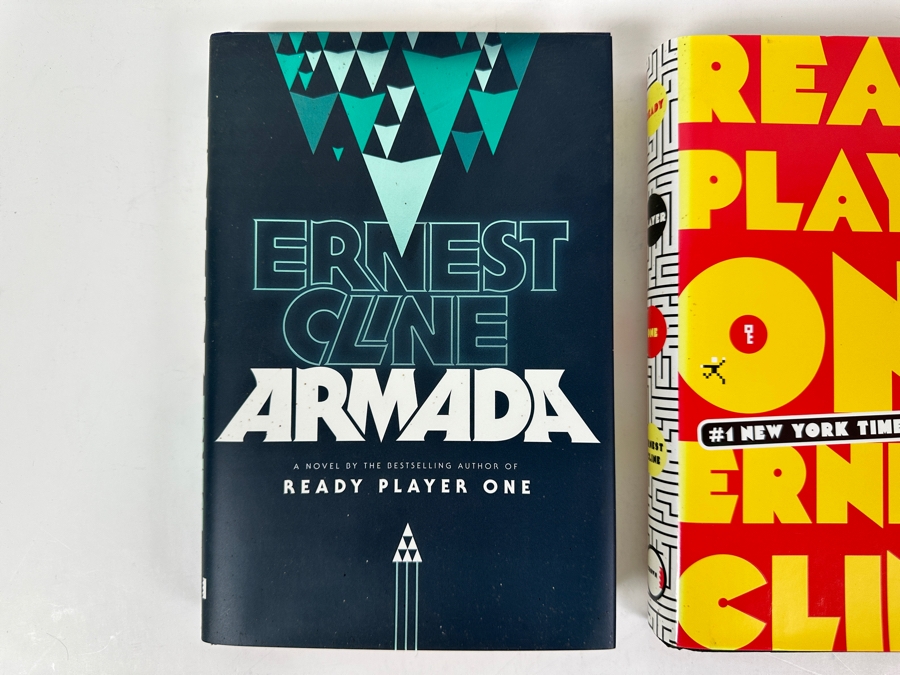 (2) Hardcover Books: Ready Player One By Ernest Cline And First Edition Book Armada By Ernest Cline [Photo 2]