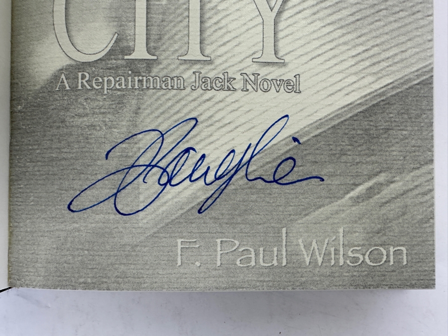Rare Signed First Edition Hardcover Book Fear City Hand Signed By F. Paul Wilson Limited To 500 Copies [Photo 6]