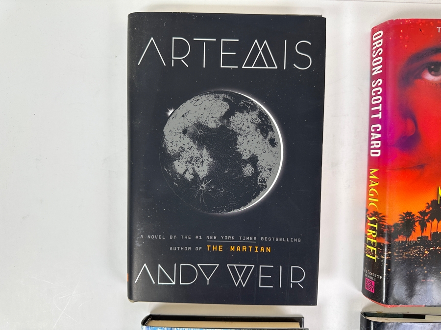 (4) First Edition Hardcover Books: Artemis By Andy Weir, Magic Street By Orson Scott Card, Jack Secret Circles By F. Paul Wilson And The Light-Years Beneath My Feet By Alan Dean Foster [Photo 2]