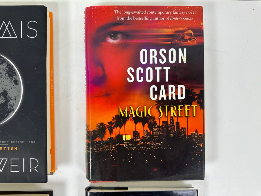 (4) First Edition Hardcover Books: Artemis By Andy Weir, Magic Street By Orson Scott Card, Jack Secret Circles By F. Paul Wilson And The Light-Years Beneath My Feet By Alan Dean Foster [Photo 3]