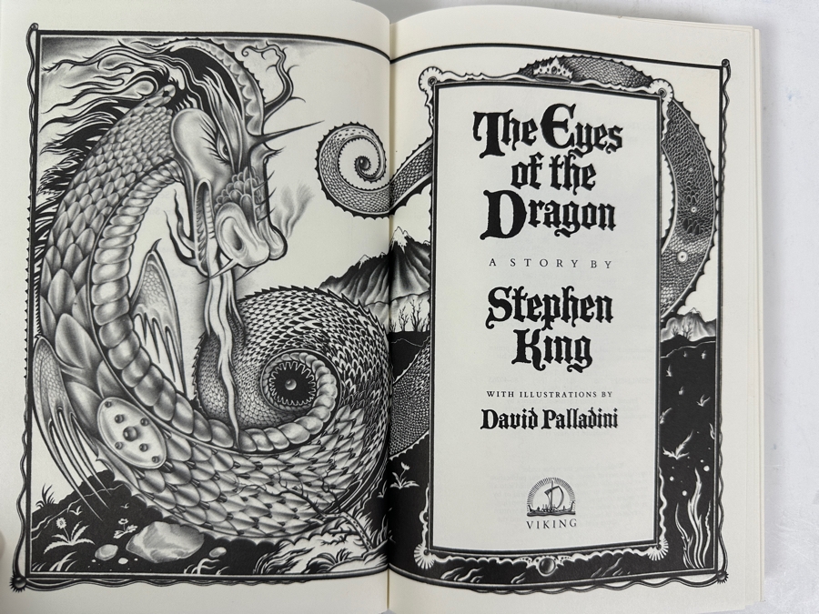 Vintage 1987 First Edition Hardcover Book The Eyes Of The Dragon By Stephen King