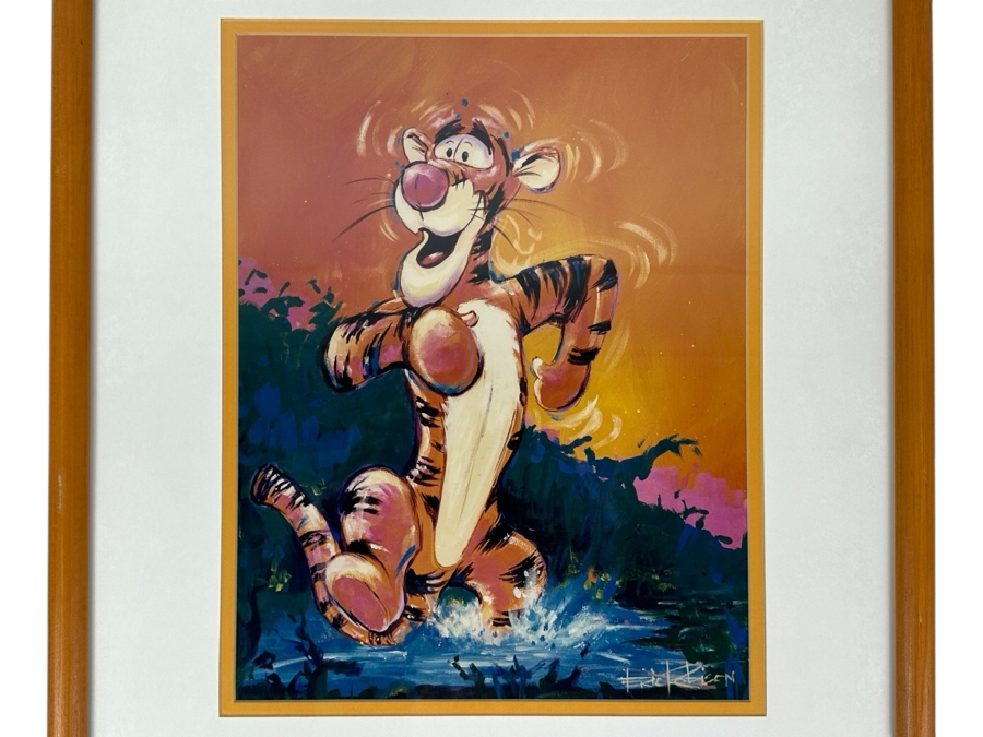 Tigger By Eric Robison - 1996 Disney Gallery Special Event Print 10 X 13 Framed 17 X 20