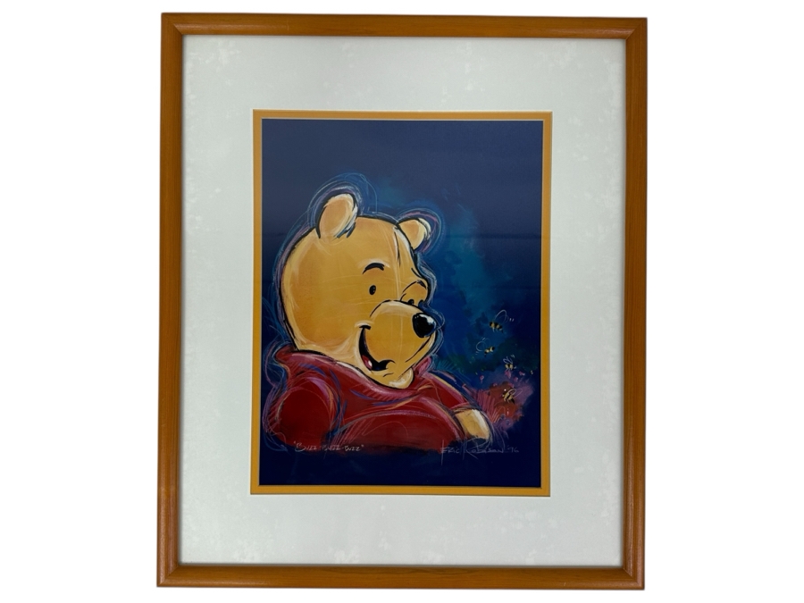 Winnie The Pooh By Eric Robison - 1996 Disney Gallery Special Event Print 10 X 13 Framed 17 X 20 [Photo 2]