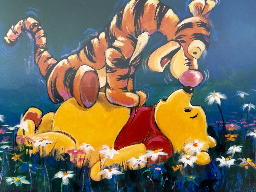 Tigger And Pooh By Eric Robison - 1996 Disney Gallery Special Event Print 10 X 13 Framed 17 X 20 [Photo 3]