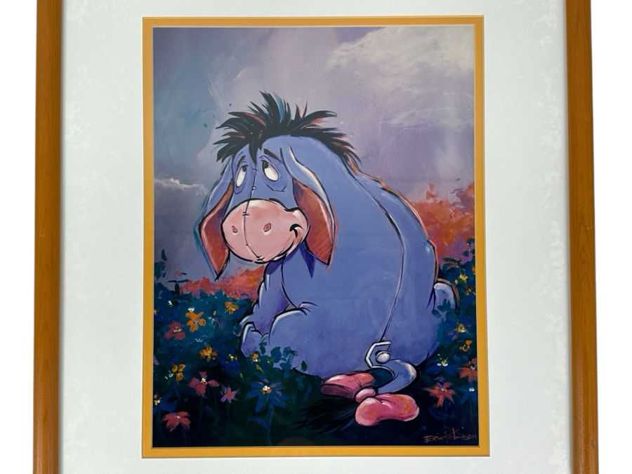 Eeyore By Eric Robison - 1996 Disney Gallery Special Event Print 10 X 13 Framed 17 X 20