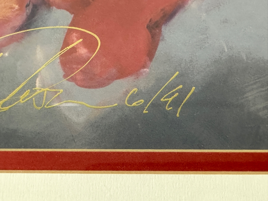 Hand Signed By Artist - Donald Duck By Eric Robison - 1991 Disney Gallery Special Event Print 10 X 13 Framed 17 X 20 - Signed And Dated Lower Left By Eric Robison [Photo 7]