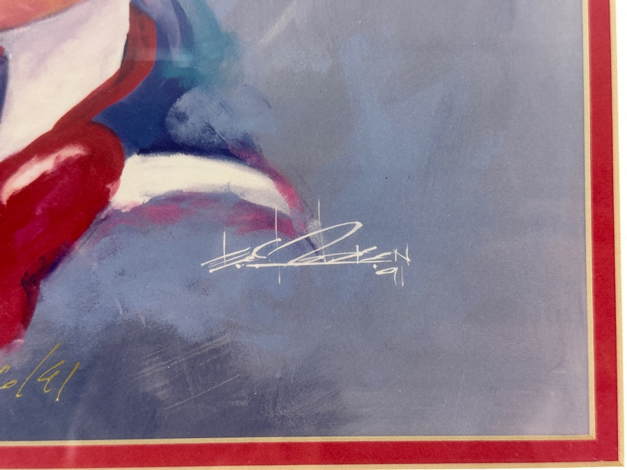 Hand Signed By Artist - Donald Duck By Eric Robison - 1991 Disney Gallery Special Event Print 10 X 13 Framed 17 X 20 - Signed And Dated Lower Left By Eric Robison [Photo 4]