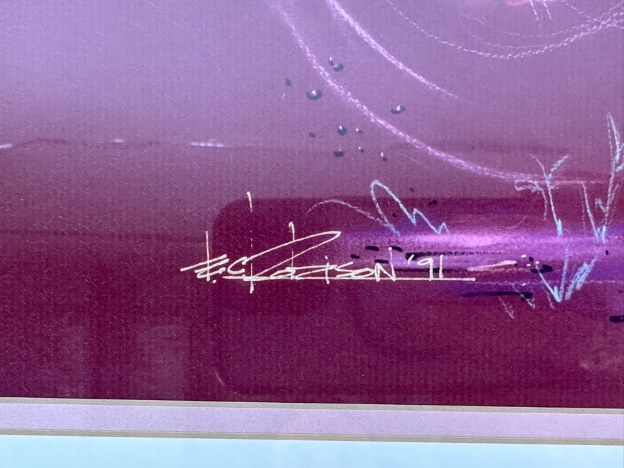 Pluto By Eric Robison - 1991 Disney Gallery Special Event Print 10 X 13 Framed 17 X 20 [Photo 4]