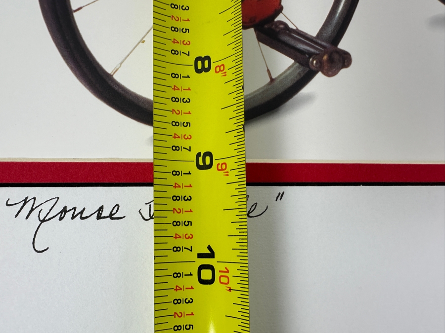 Matted Photo Of A Vintage Mickey Mouse Tricycle Circa 1930's 12 X 9 / 20 X 16  [Photo 5]